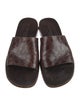Sergio Rossi Leather Slides