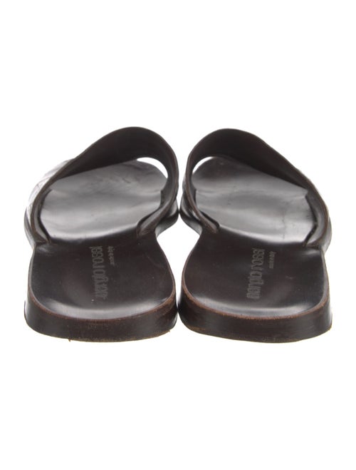 Sergio Rossi Leather Slides