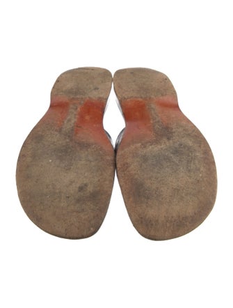 Sergio Rossi Leather Slides