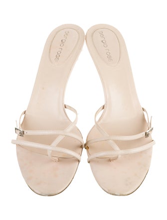 Sergio Rossi Suede Slides