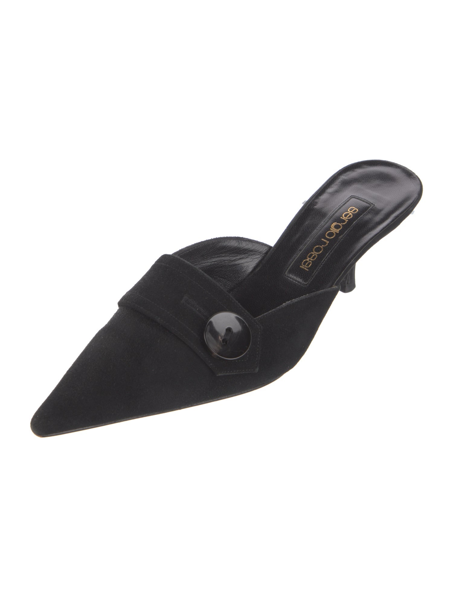 Sergio Rossi Leather Slides