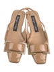 Sergio Rossi Patent Leather Slingback Flats
