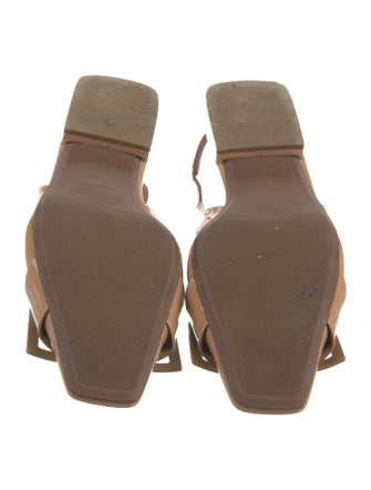 Sergio Rossi Patent Leather Slingback Flats