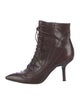 Sergio Rossi Leather Lace-Up Boots