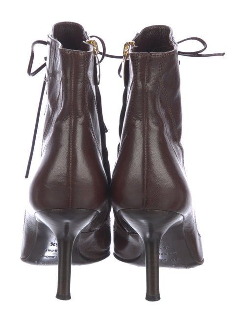 Sergio Rossi Leather Lace-Up Boots
