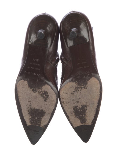 Sergio Rossi Leather Lace-Up Boots