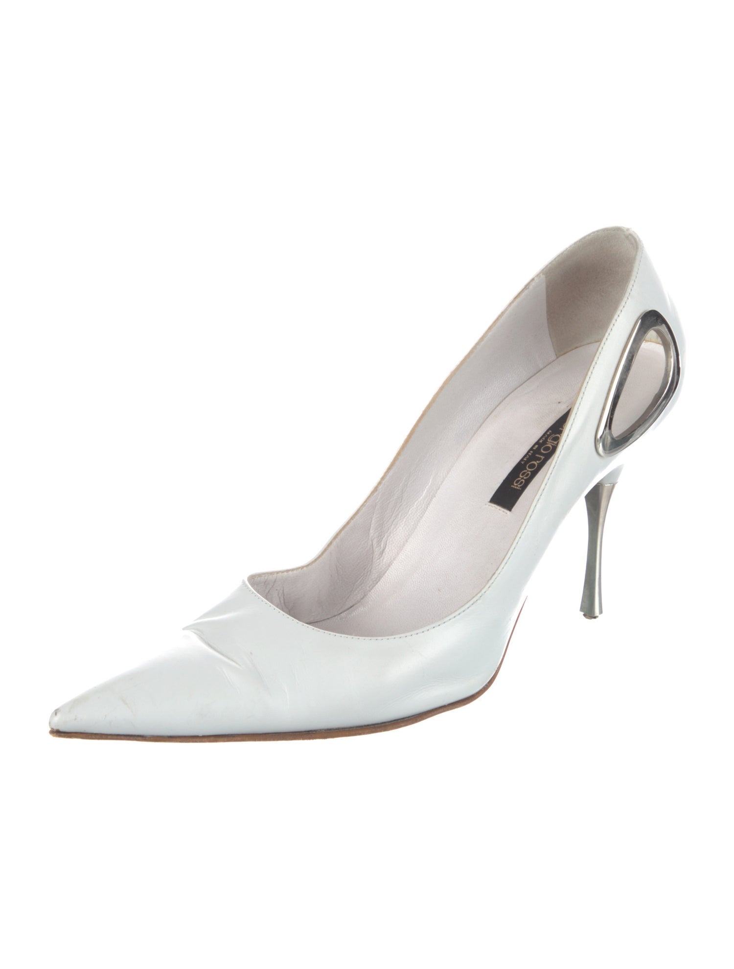 Sergio Rossi Leather Slingback Pumps