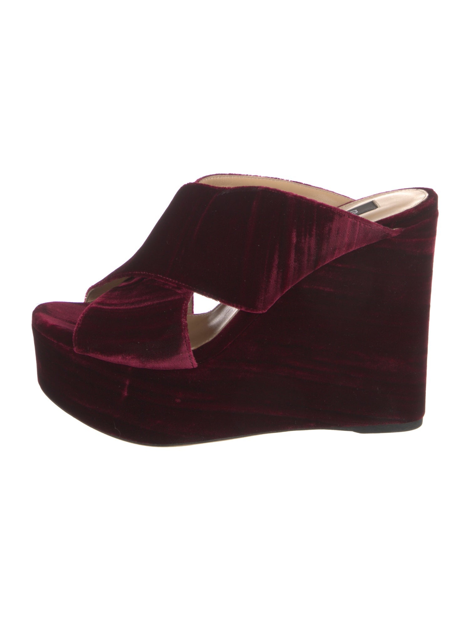 Sergio Rossi Velvet Slides