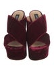 Sergio Rossi Velvet Slides