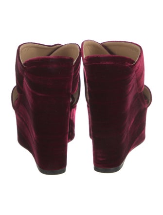 Sergio Rossi Velvet Slides