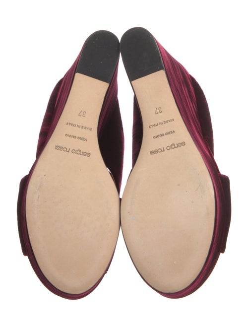 Sergio Rossi Velvet Slides