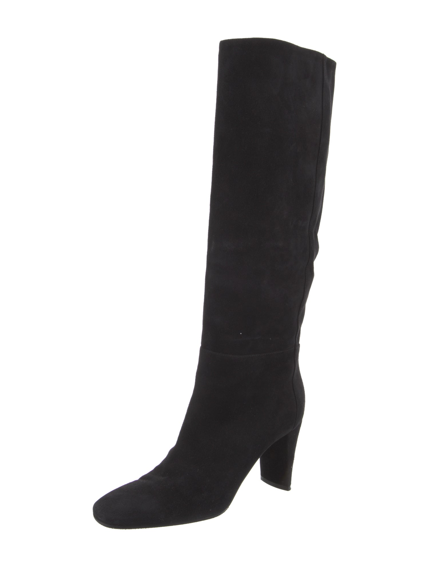 Sergio Rossi Suede Embroidered Accent Boots