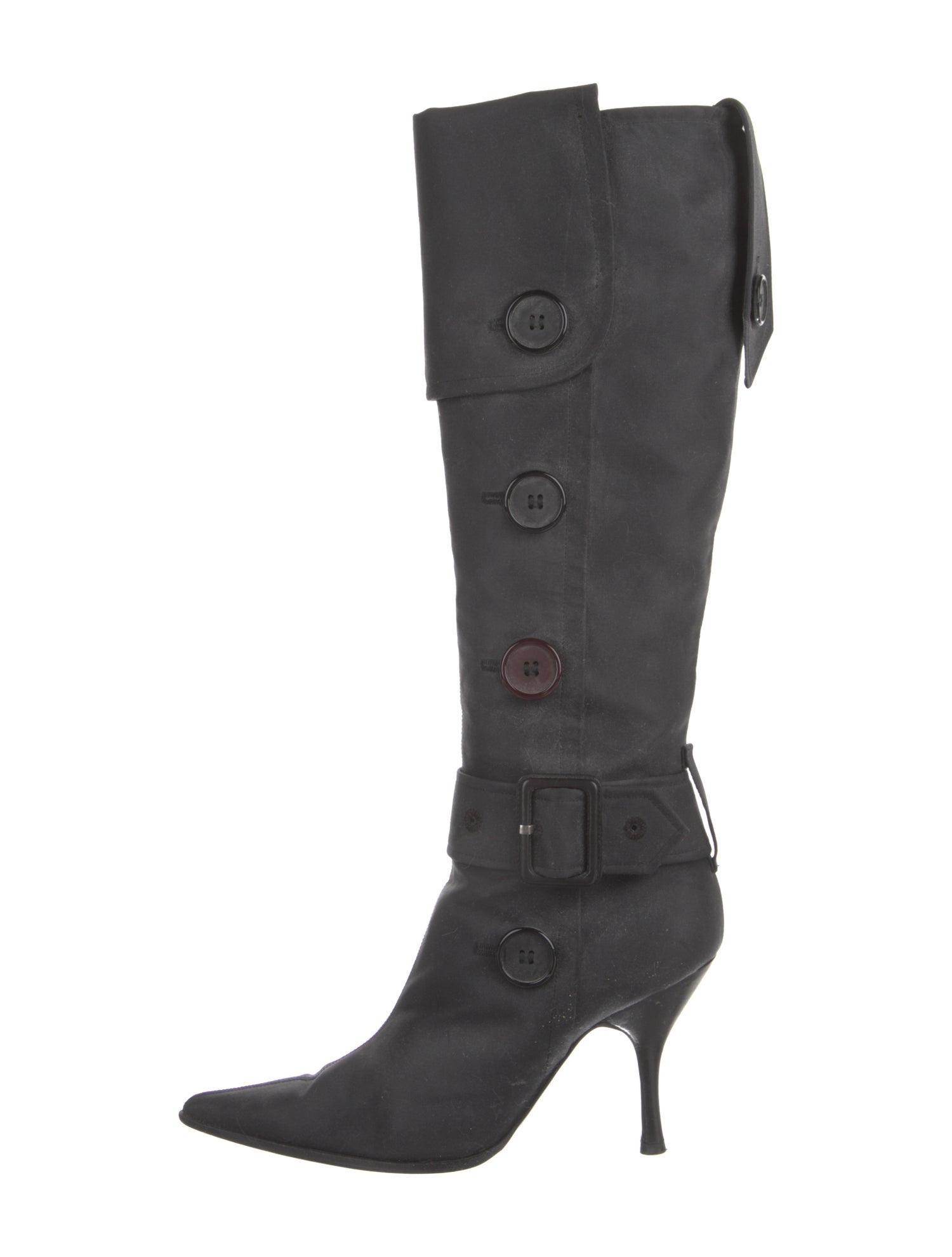 Sergio Rossi Leather Lace-Up Boots