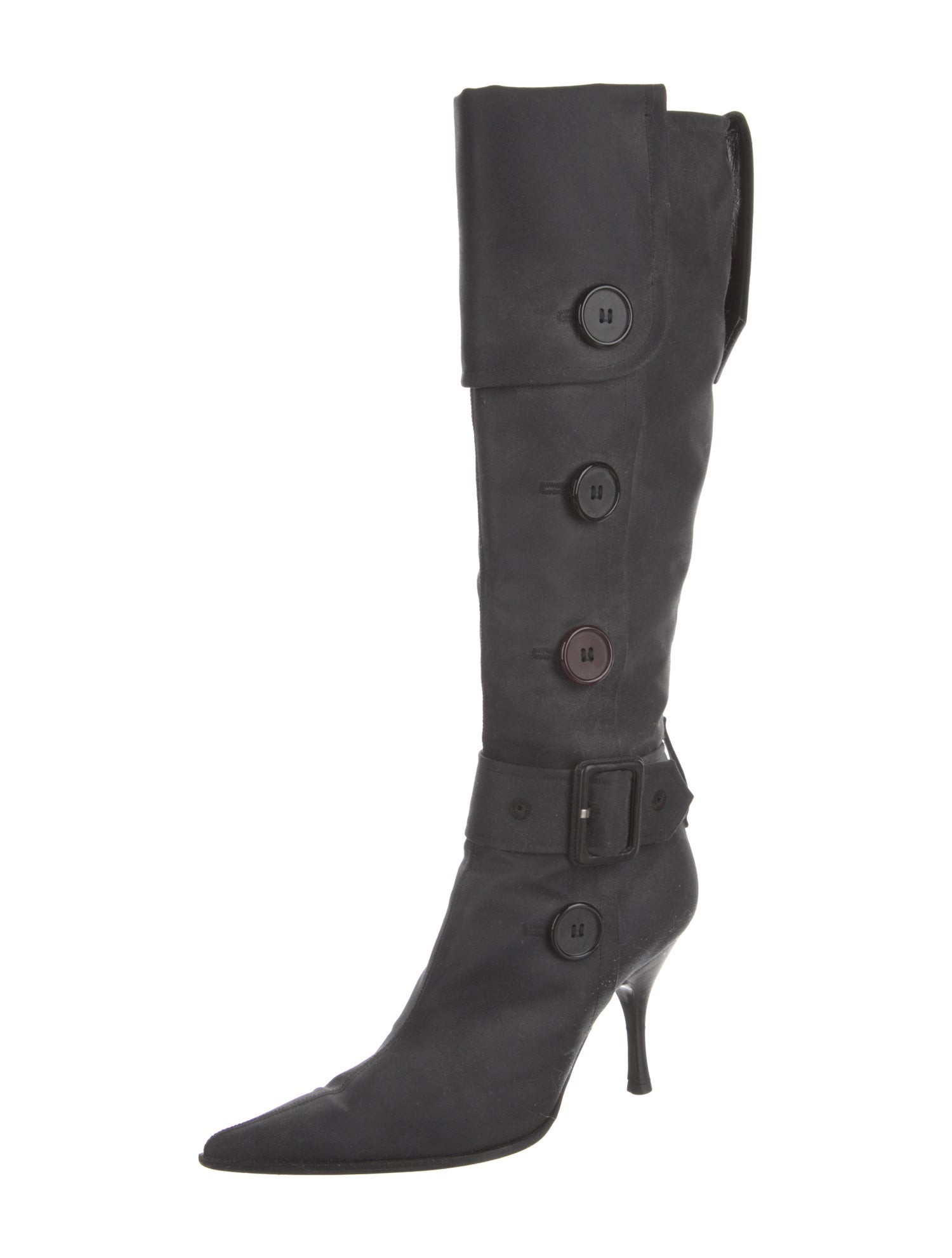 Sergio Rossi Leather Lace-Up Boots