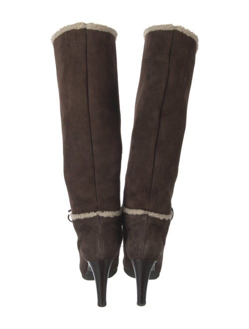 Sergio Rossi Suede Lace-Up Boots