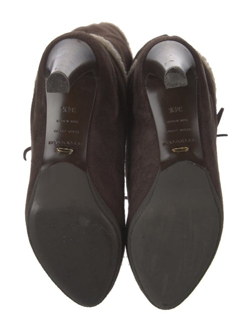 Sergio Rossi Suede Lace-Up Boots