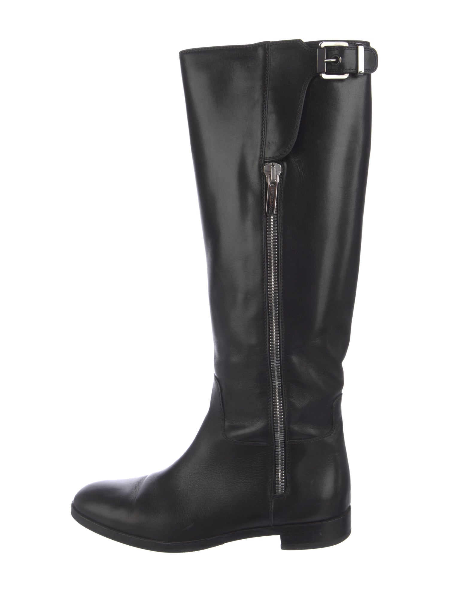 Sergio Rossi Leather Riding Boots