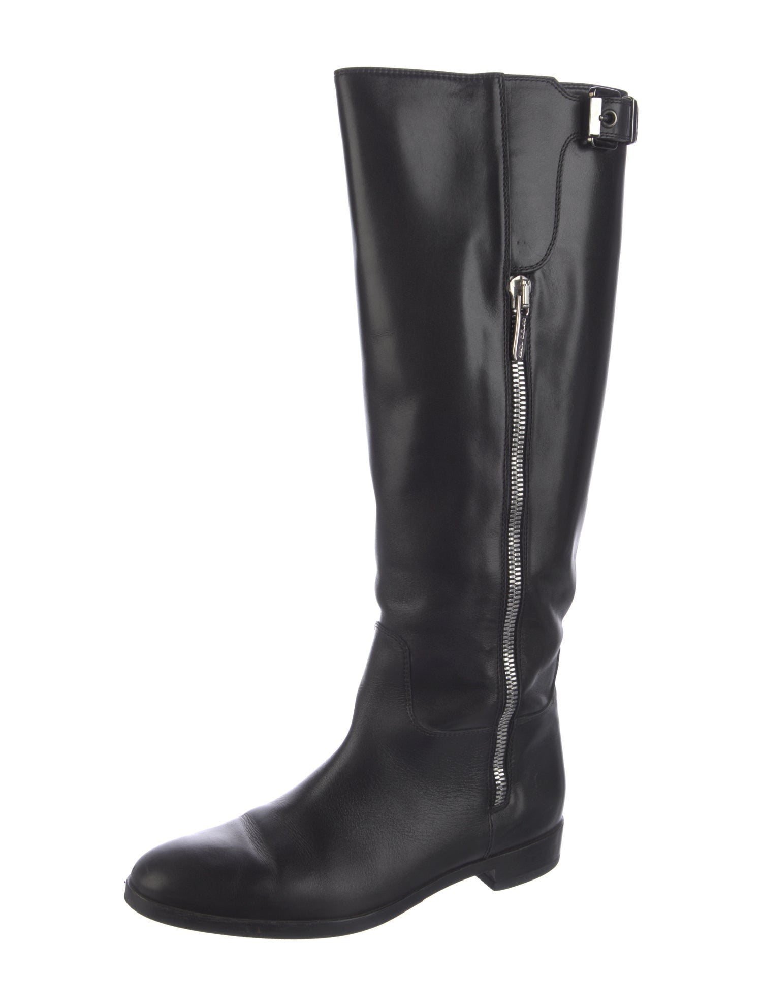 Sergio Rossi Leather Riding Boots