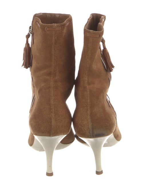 Sergio Rossi Suede Tassel Accents Boots