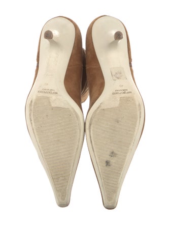 Sergio Rossi Suede Tassel Accents Boots