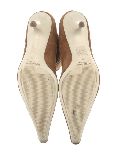 Sergio Rossi Suede Tassel Accents Boots