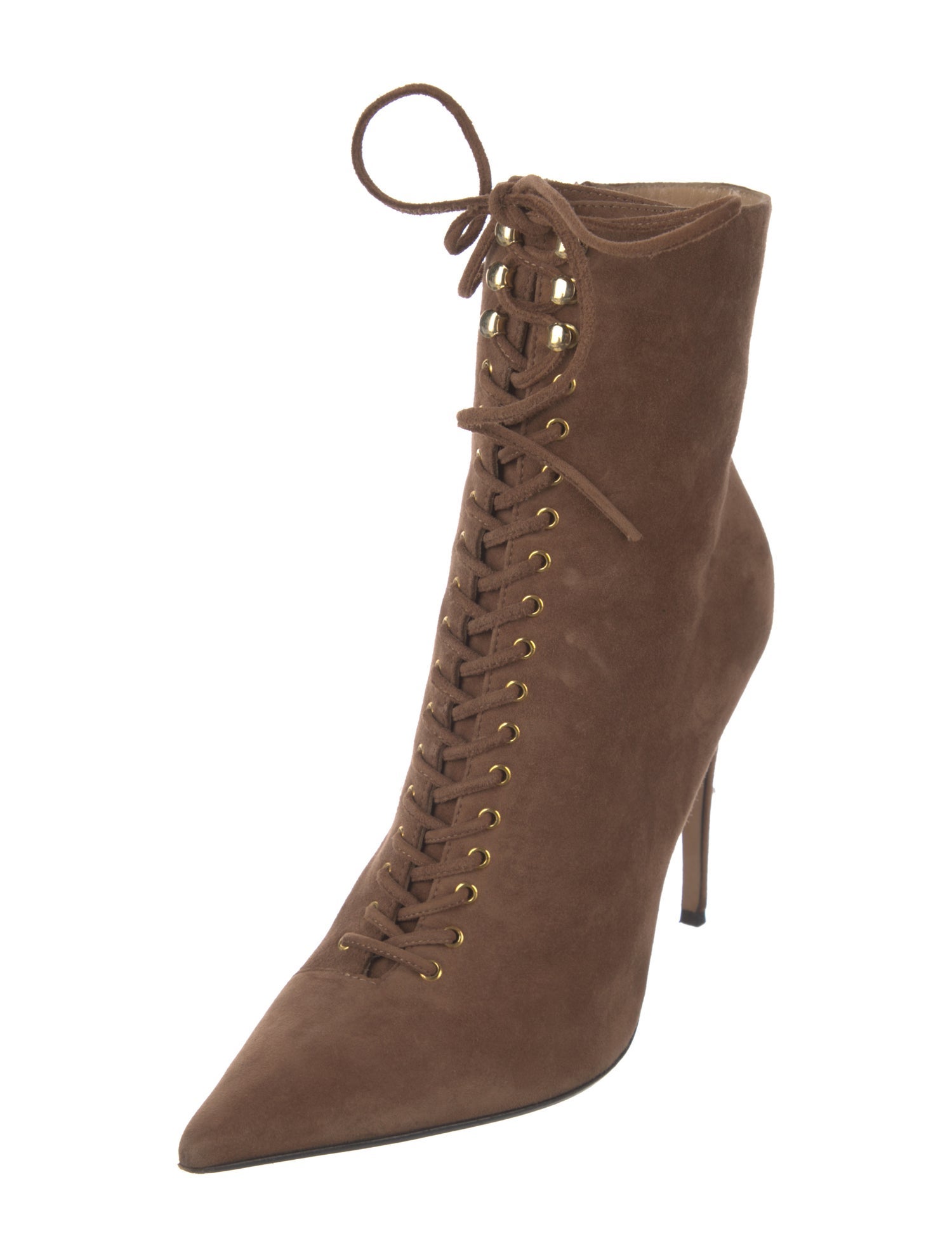 Sergio Rossi Suede Lace-Up Boots