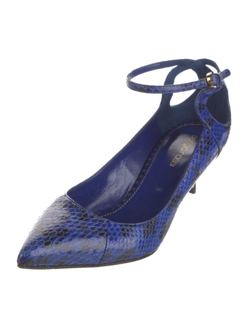 Sergio Rossi Python Animal Print Pumps