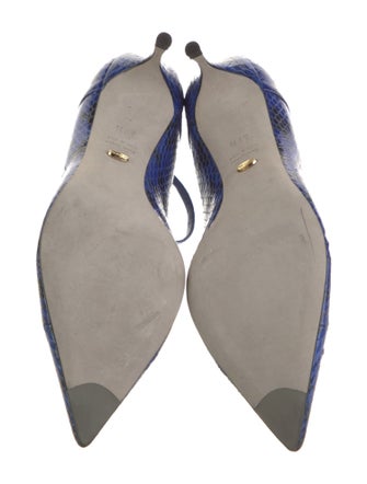 Sergio Rossi Python Animal Print Pumps