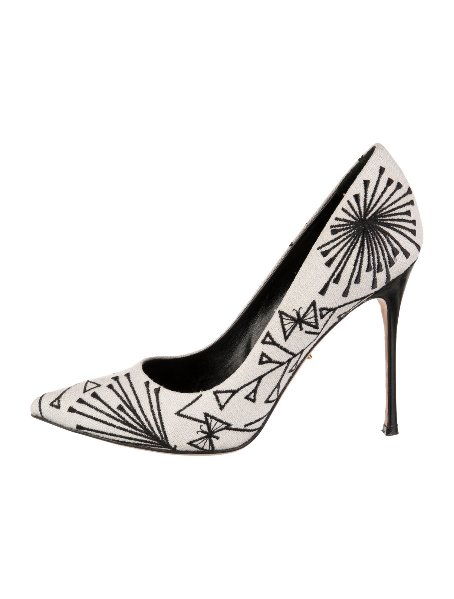 Sergio Rossi Canvas Printed Pumps