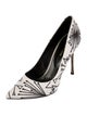 Sergio Rossi Canvas Printed Pumps