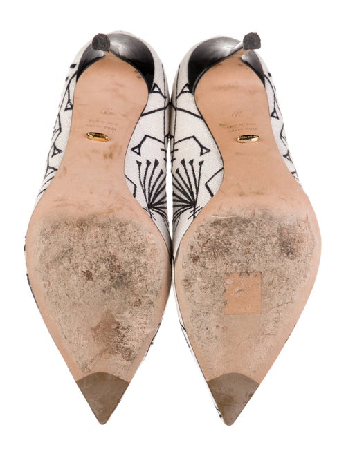 Sergio Rossi Canvas Printed Pumps