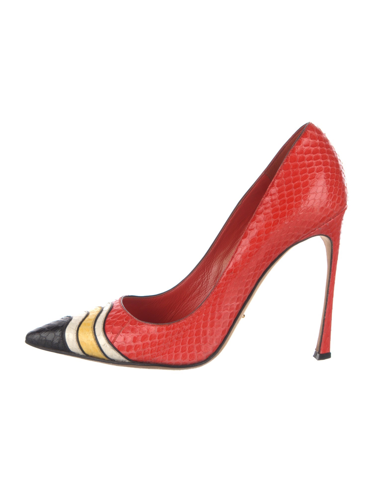 PLATE SANDAL　Sergio rossi Sergio Rossi Snakeskin Animal Print Gladiator Sandals