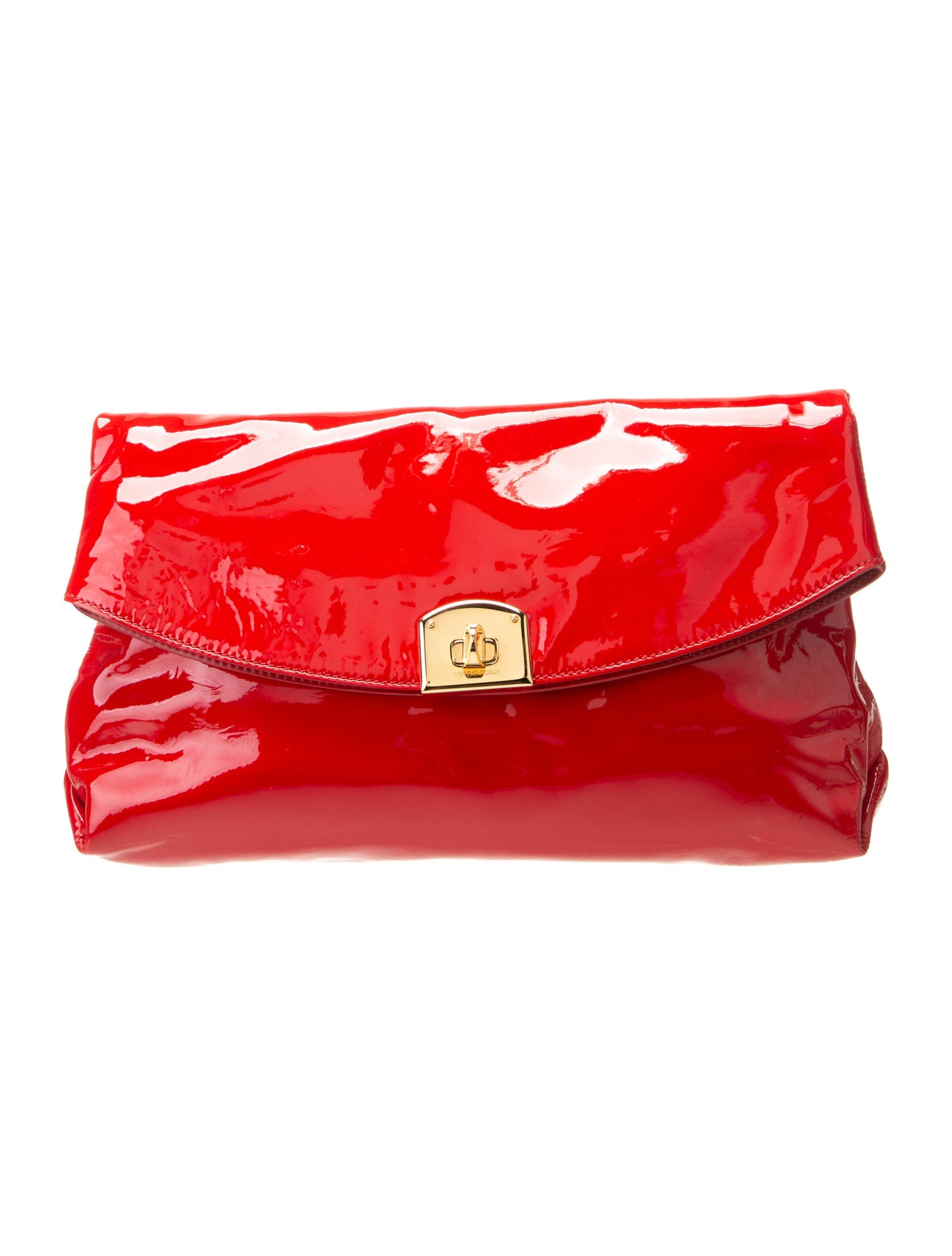 Sergio Rossi Patent Leather Shoulder Bag
