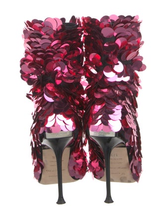 Sergio Rossi Sequins Sequin Embellishments Boots