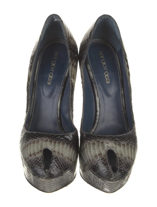 Sergio Rossi Python Animal Print Pumps