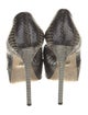 Sergio Rossi Python Animal Print Pumps