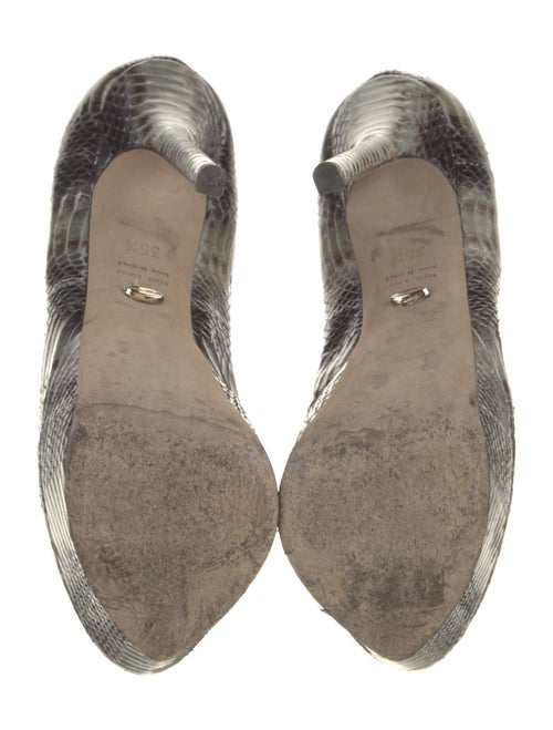 Sergio Rossi Python Animal Print Pumps