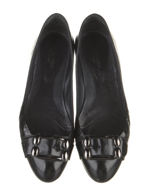 Sergio Rossi Patent Leather Ballet Flats