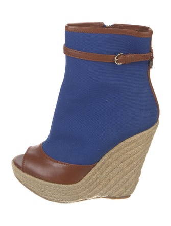 Sergio Rossi Canvas Colorblock Pattern Pumps