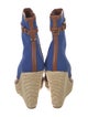 Sergio Rossi Canvas Colorblock Pattern Pumps