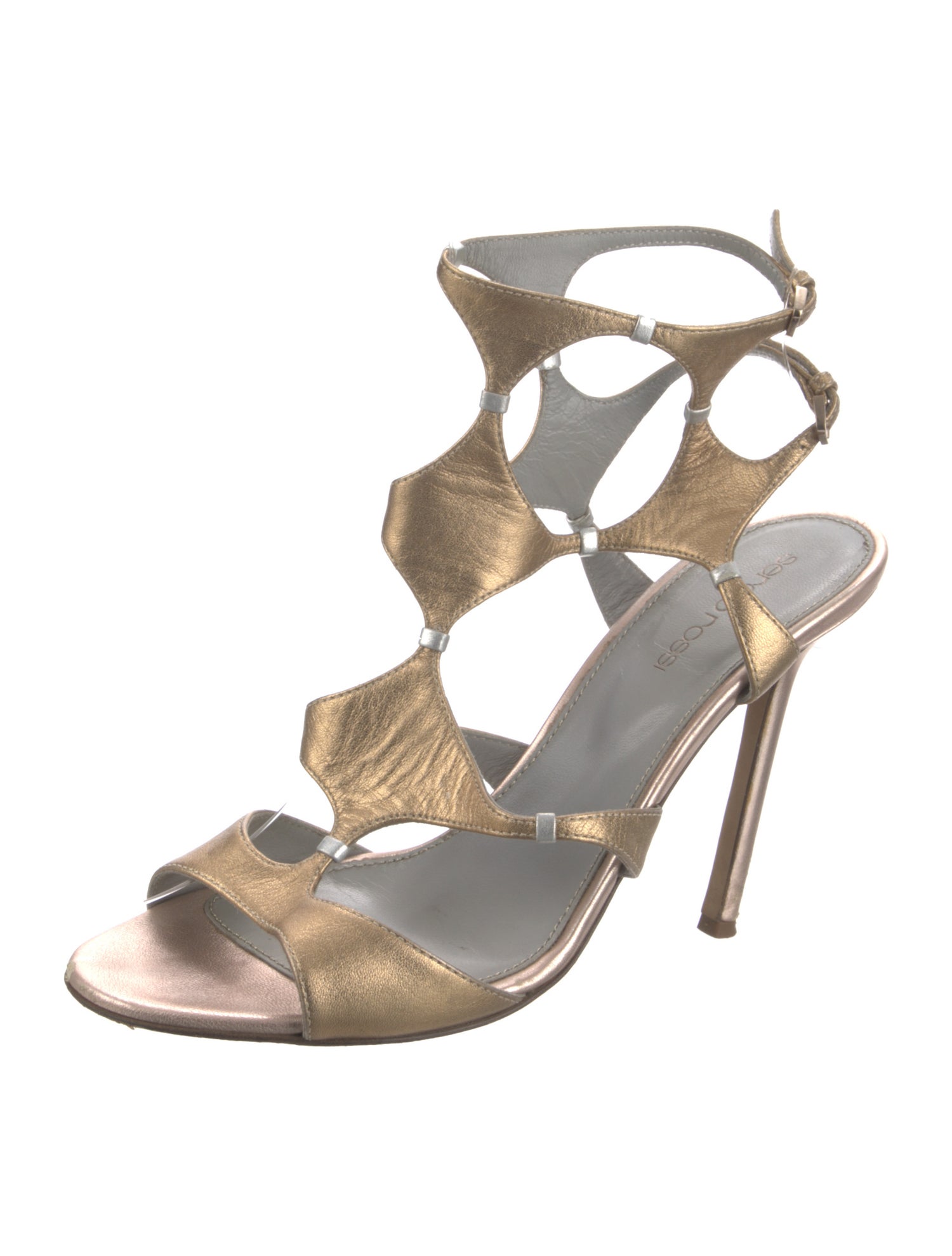 Sergio Rossi Leather Gladiator Sandals