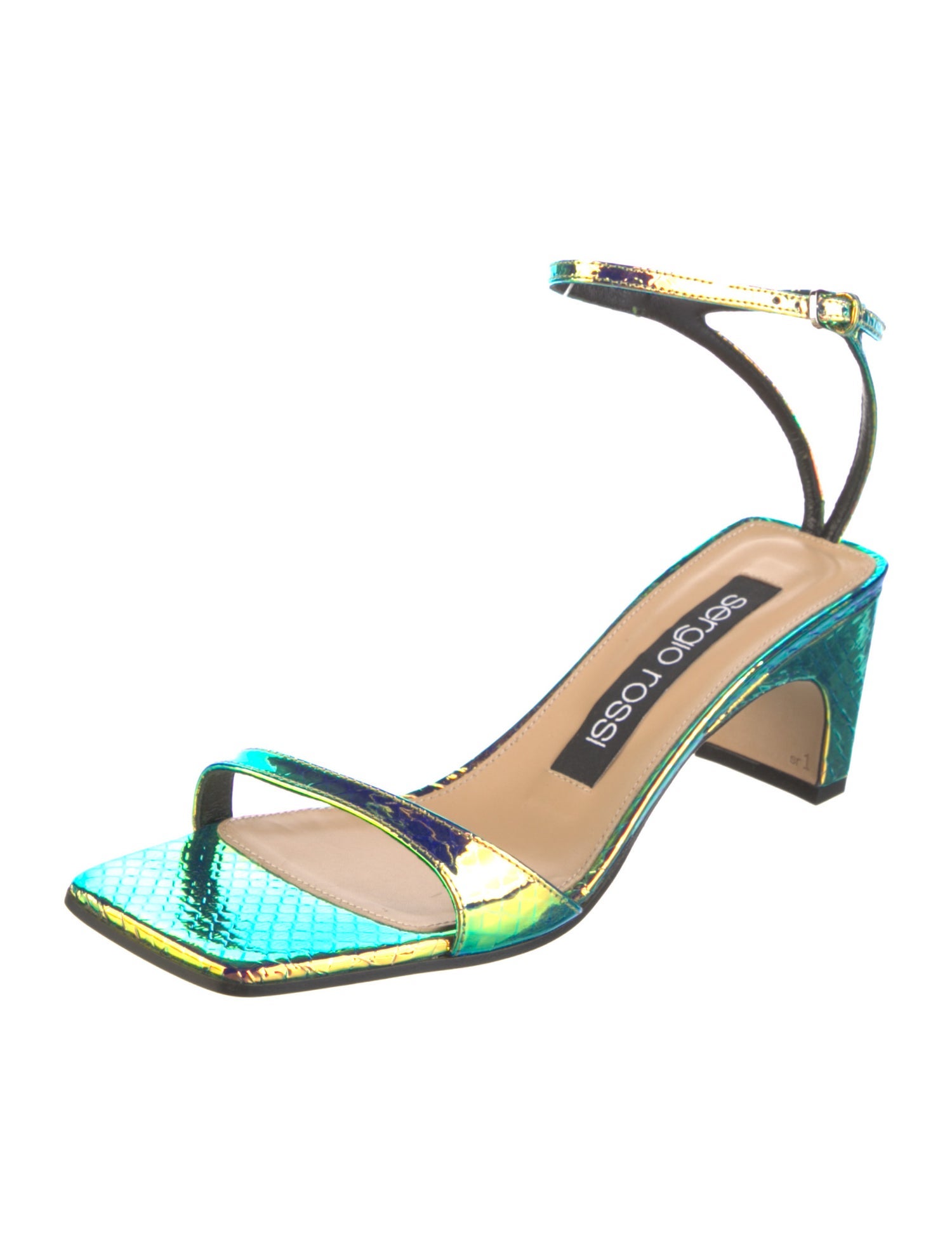 Sergio Rossi Patent Leather Sandals w/ Tags