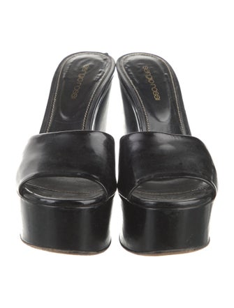 Sergio Rossi Patent Leather Slides
