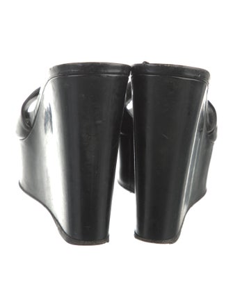 Sergio Rossi Patent Leather Slides