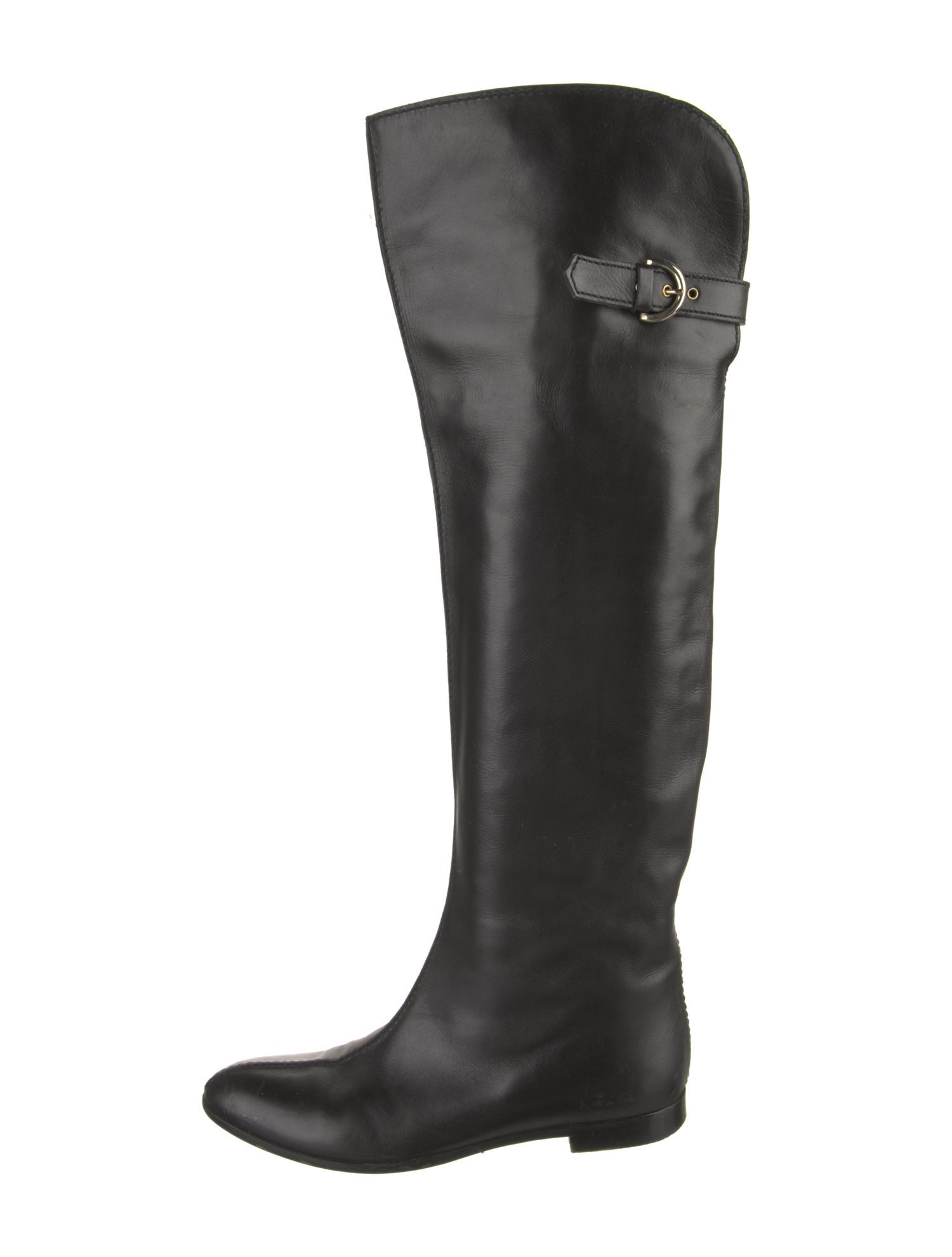 Sergio Rossi Leather Riding Boots