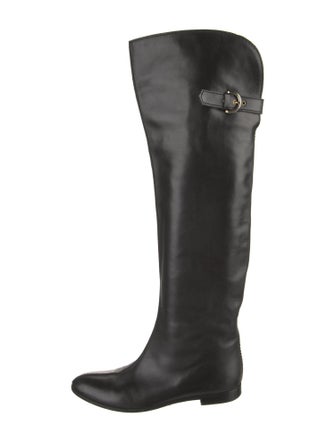Sergio Rossi Leather Riding Boots