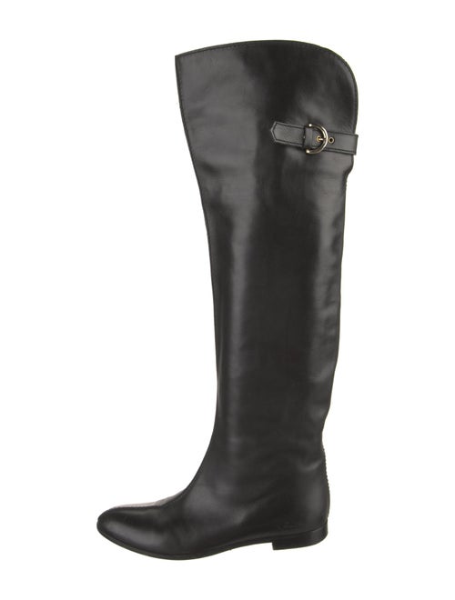 Sergio Rossi Leather Riding Boots