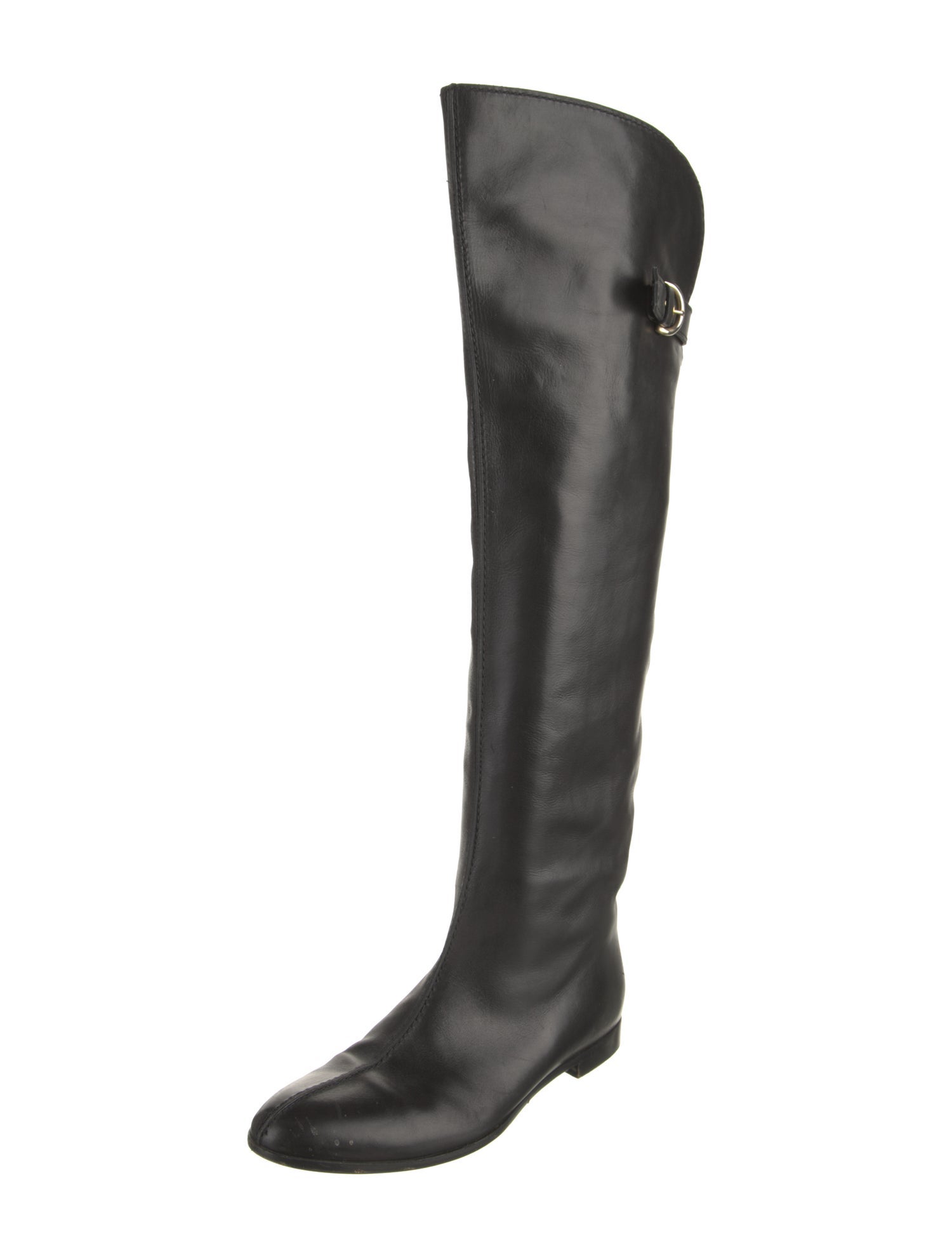 Sergio Rossi Leather Riding Boots