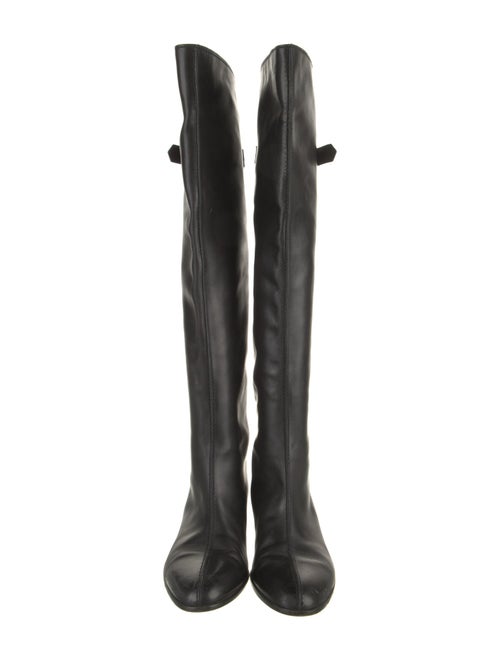 Sergio Rossi Leather Riding Boots