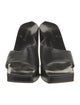 Sergio Rossi Leather Slides